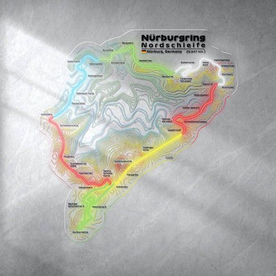 Nürburgring Nordschleife Circuit de course néon