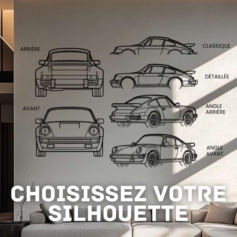 P Génération 2 Décoration murale métallique silhouette