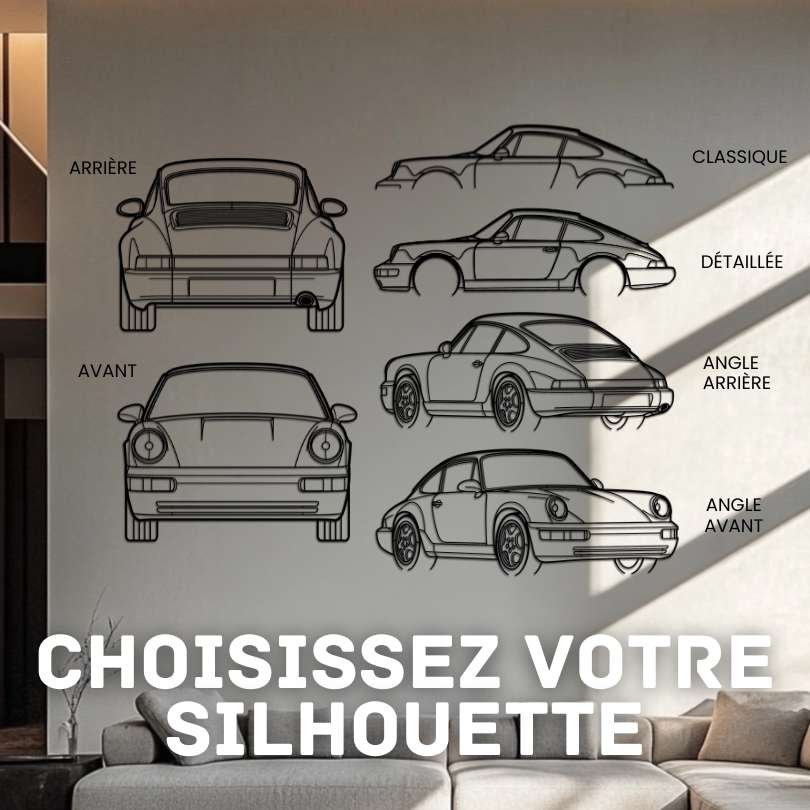 P Génération 3 Décoration murale métallique silhouette
