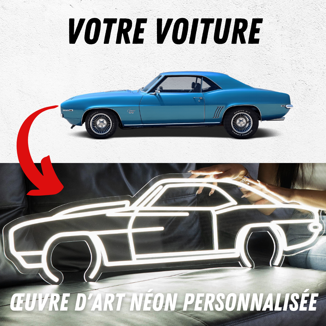 Silhouette Néon Personnalisée