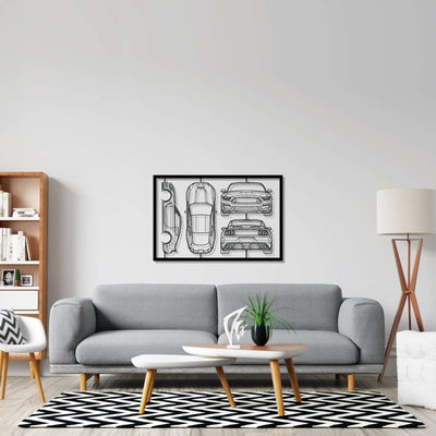 Art Mural Métallique : Cadre de Voiture Personnalisé