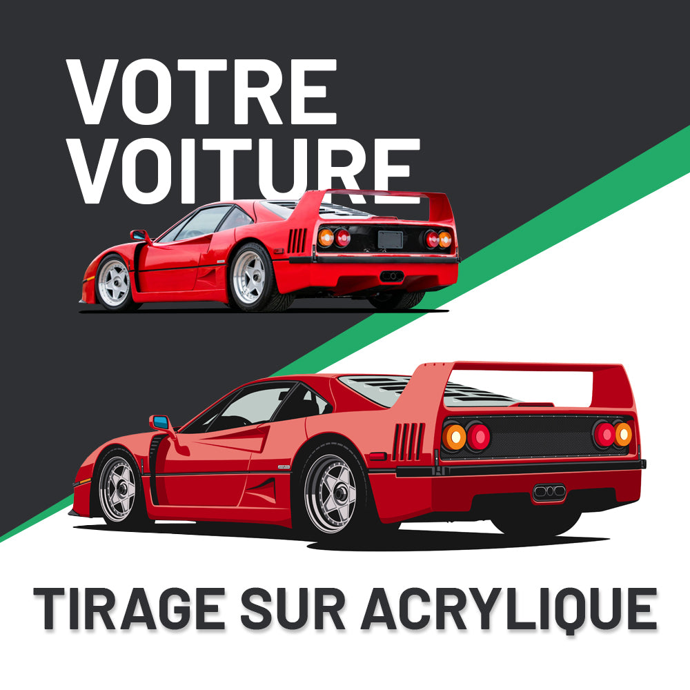 Art Mural Acrylique : Impression de Voiture Personnalisée