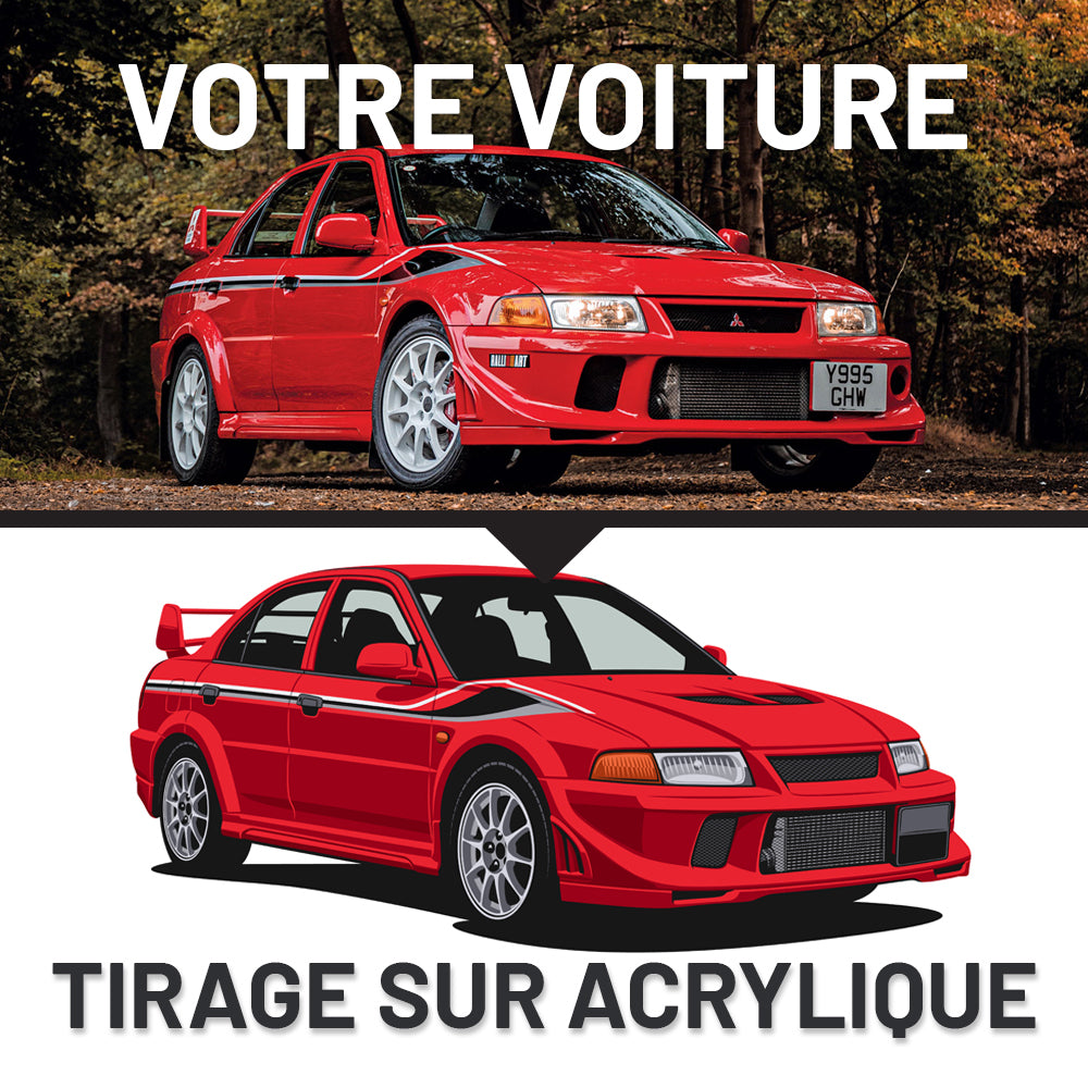 Art Mural Acrylique : Impression de Voiture Personnalisée