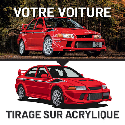 Art Mural Acrylique : Impression de Voiture Personnalisée