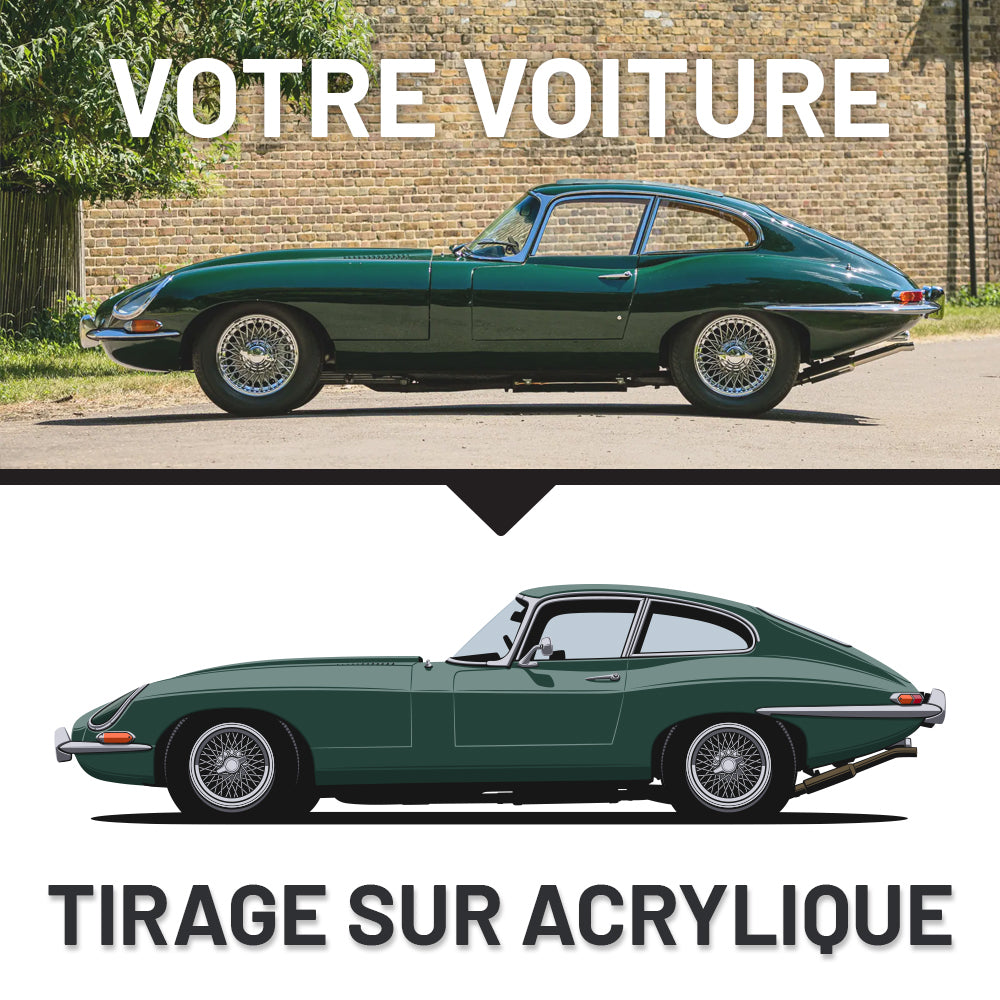 Art Mural Acrylique : Impression de Voiture Personnalisée