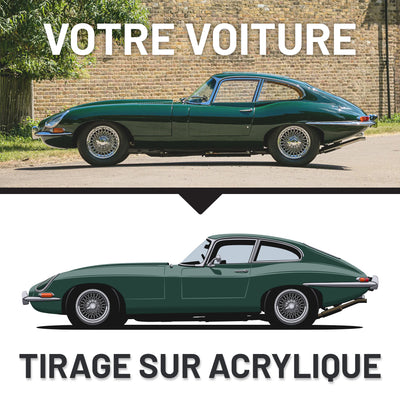 Art Mural Acrylique : Impression de Voiture Personnalisée