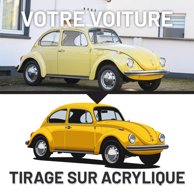 Art Mural Acrylique : Impression de Voiture Personnalisée
