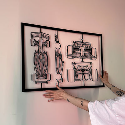 Art Mural Métallique : Cadre de Voiture Personnalisé