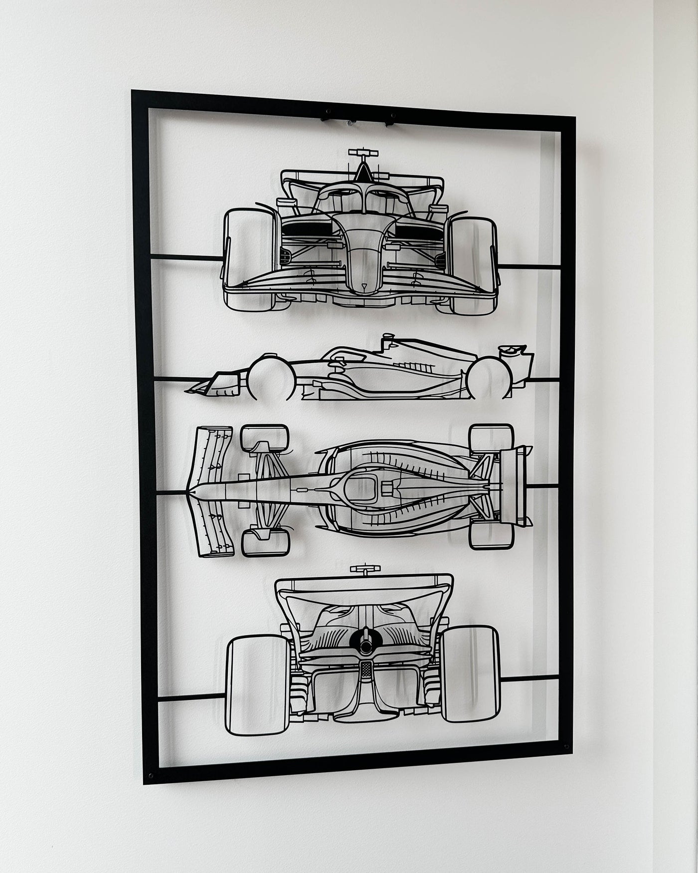 Art Mural Métallique : Cadre de Voiture Personnalisé