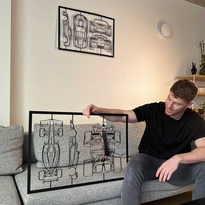 Art Mural Métallique : Cadre de Voiture Personnalisé