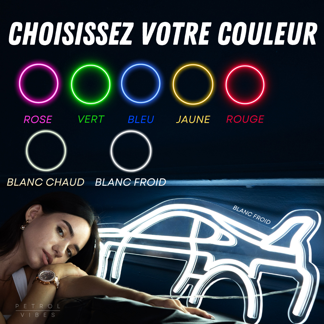 Silhouette Néon Personnalisée