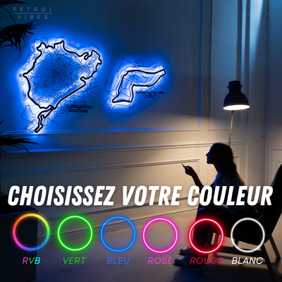 Art Mural Métallique : Circuit de Course Personnalisé