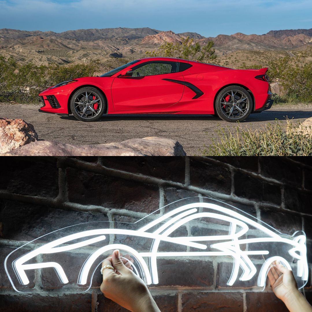 Silhouette Néon Personnalisée