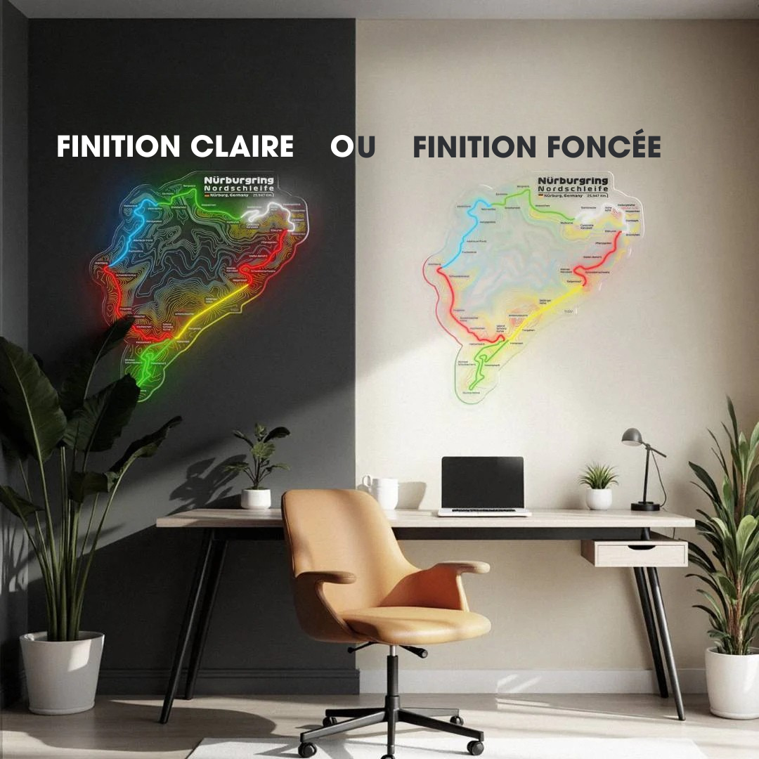 Nürburgring Nordschleife Circuit de course néon