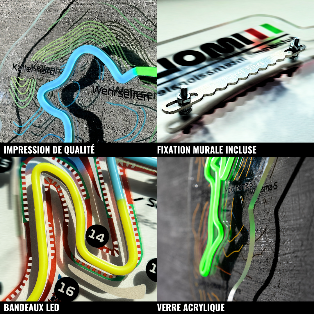 Nürburgring Nordschleife Circuit de course néon
