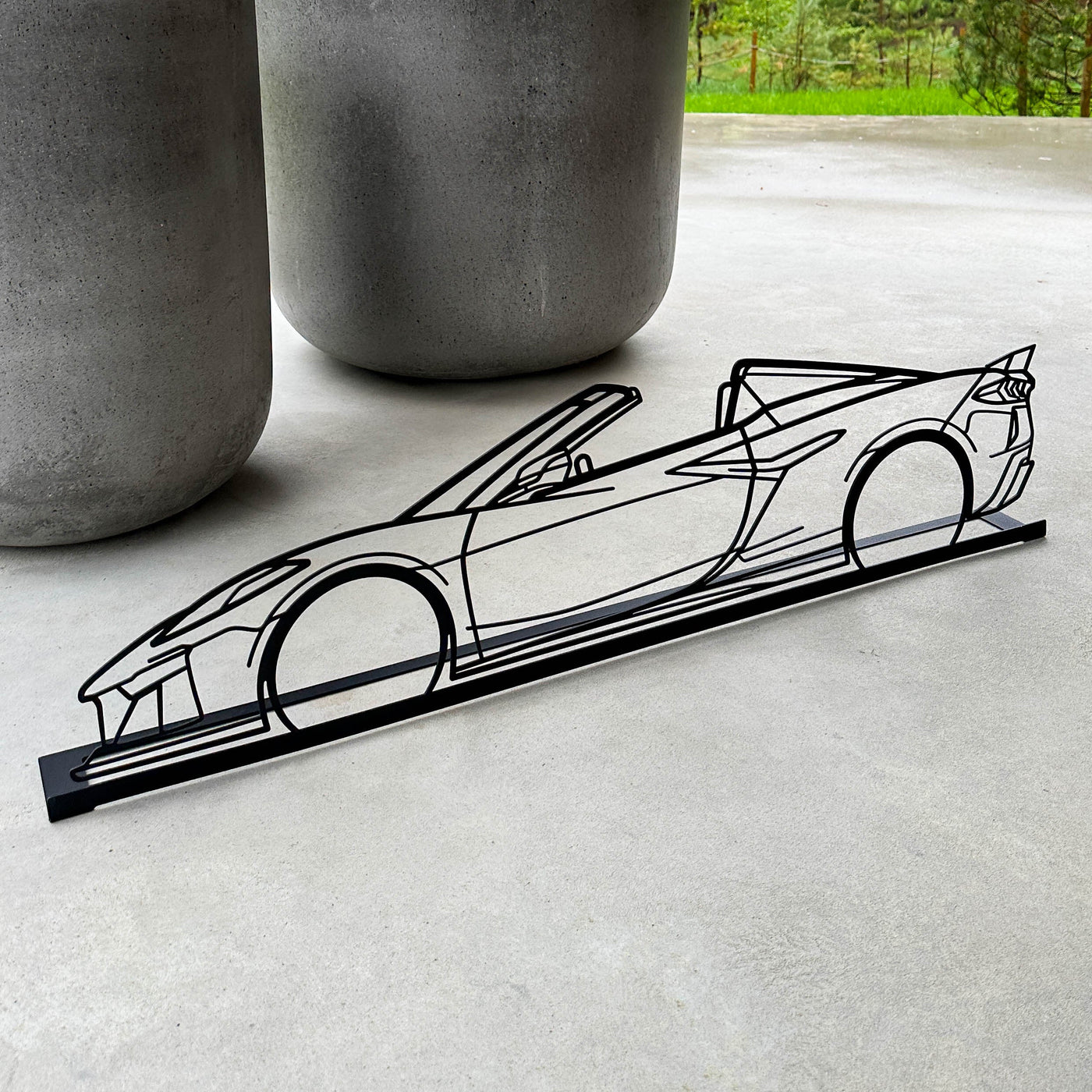 Silhouette de Voiture Personnalisée à Poser